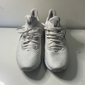 Men’s Nike Air Zoom Infinity Tour Golf Shoes White/Black Platinum Tint SIZE 10.5